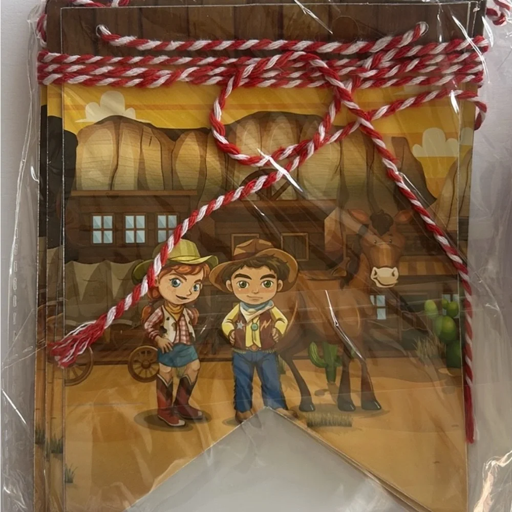 Cowboys Western Barn 102 pc. Cowboy party set